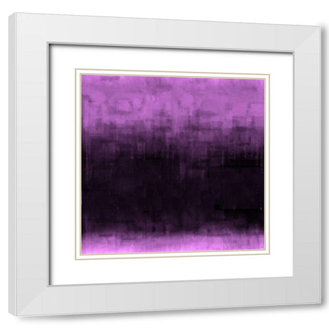 Burgandy Abstract White Modern Wood Framed Art Print with Double Matting by Wiley, Marta