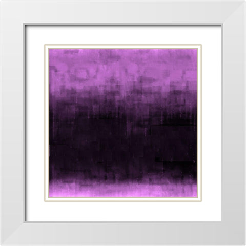 Burgandy Abstract White Modern Wood Framed Art Print with Double Matting by Wiley, Marta