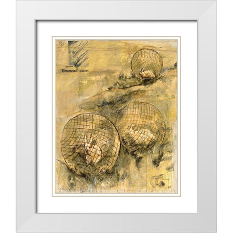 Extinction and Protection White Modern Wood Framed Art Print with Double Matting by Wiley, Marta