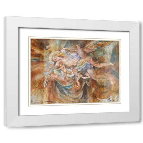 Renaissance Pop White Modern Wood Framed Art Print with Double Matting by Wiley, Marta