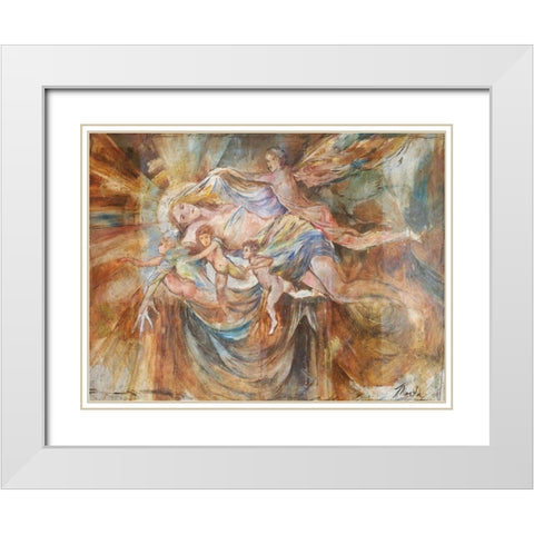 Renaissance Pop White Modern Wood Framed Art Print with Double Matting by Wiley, Marta