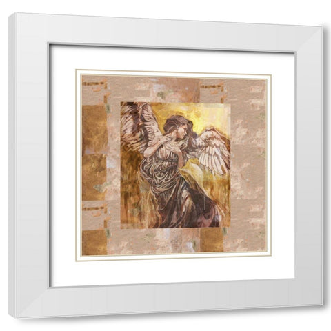 Glorious Angel I White Modern Wood Framed Art Print with Double Matting by Wiley, Marta