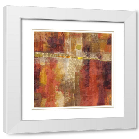 Sepia Abstract White Modern Wood Framed Art Print with Double Matting by Wiley, Marta