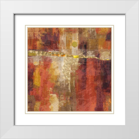 Sepia Abstract White Modern Wood Framed Art Print with Double Matting by Wiley, Marta