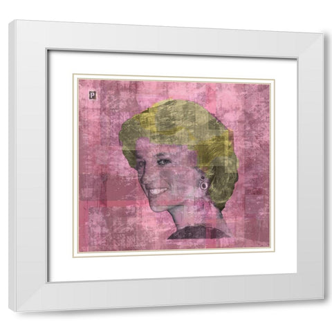 Princess D White Modern Wood Framed Art Print with Double Matting by Wiley, Marta