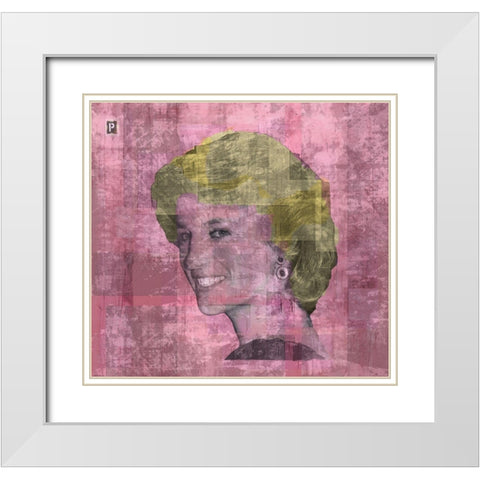 Princess D White Modern Wood Framed Art Print with Double Matting by Wiley, Marta