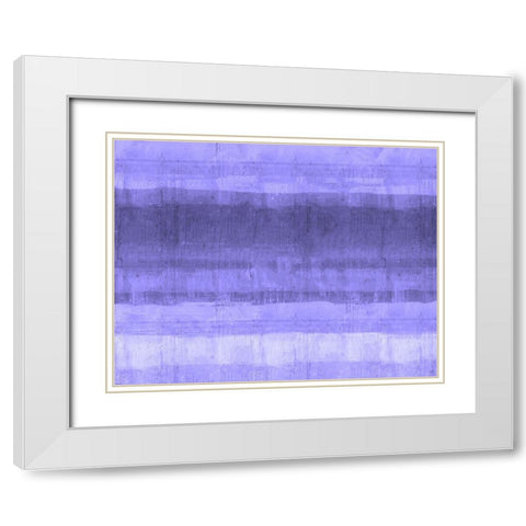 Ocean study Purple White Modern Wood Framed Art Print with Double Matting by Wiley, Marta