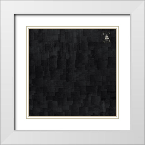 Silk Square Black Collage White Modern Wood Framed Art Print with Double Matting by Wiley, Marta