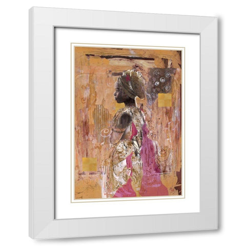 In Solitude- Light White Modern Wood Framed Art Print with Double Matting by Wiley, Marta