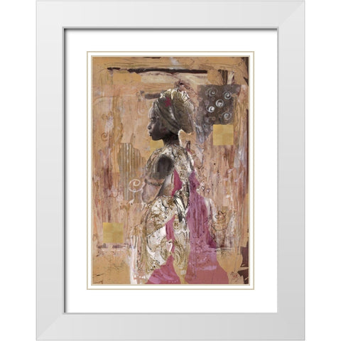 In Solitude- Dark  White Modern Wood Framed Art Print with Double Matting by Wiley, Marta