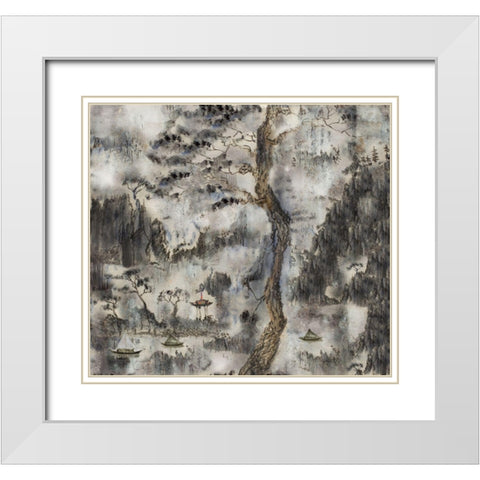 Chinese Dream I White Modern Wood Framed Art Print with Double Matting by Wiley, Marta