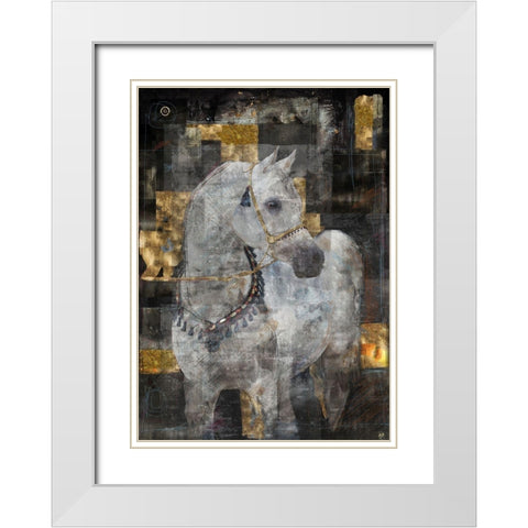 White Arabian Dream White Modern Wood Framed Art Print with Double Matting by Wiley, Marta