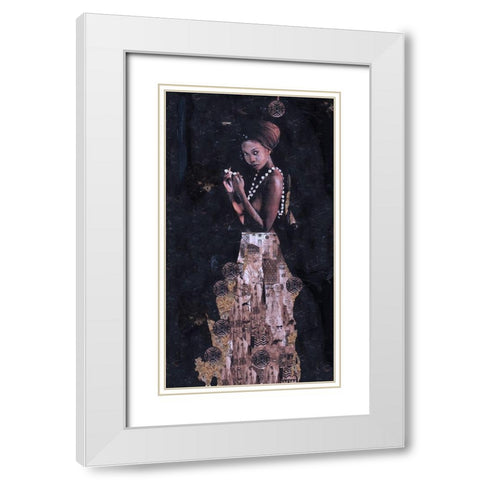 Queen Of Excellence- full length I White Modern Wood Framed Art Print with Double Matting by Wiley, Marta