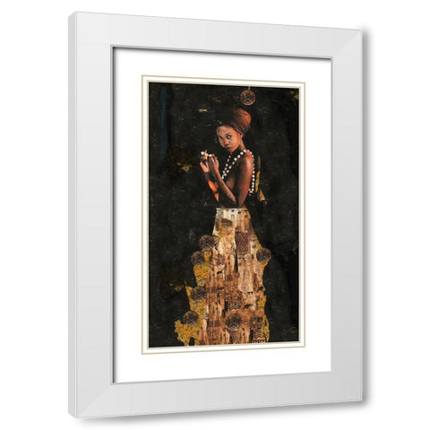 Queen Of Excellence- full length II White Modern Wood Framed Art Print with Double Matting by Wiley, Marta