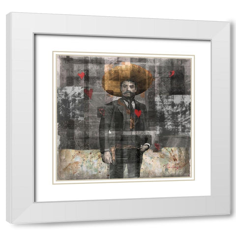 Mexican Revolutionary I-Sepia White Modern Wood Framed Art Print with Double Matting by Wiley, Marta