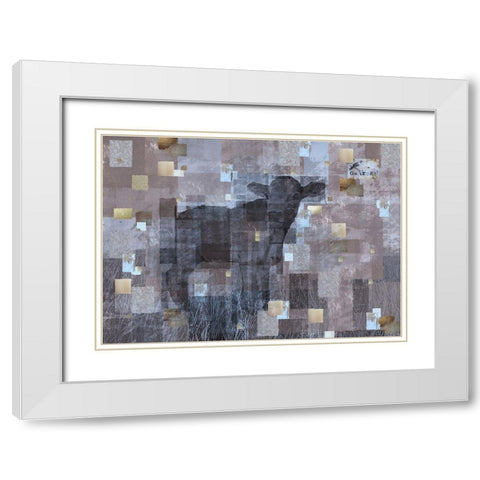 VEGAN- Soft White Modern Wood Framed Art Print with Double Matting by Wiley, Marta