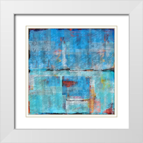Abstract Light White Modern Wood Framed Art Print with Double Matting by Wiley, Marta
