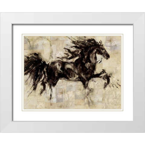 Lepa Zena Color V White Modern Wood Framed Art Print with Double Matting by Wiley, Marta