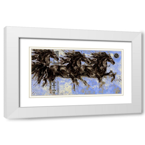Lepa Zena 28 White Modern Wood Framed Art Print with Double Matting by Wiley, Marta
