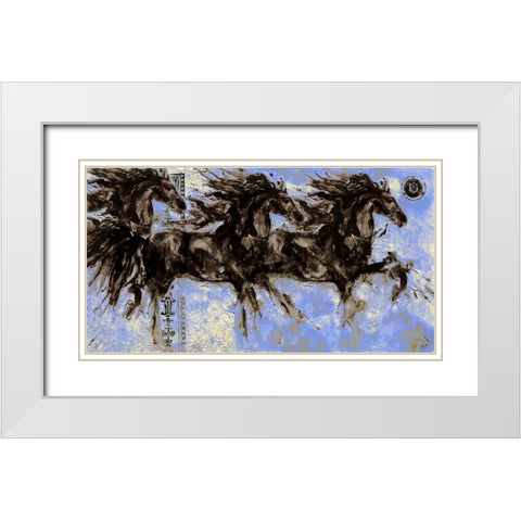 Lepa Zena 28 White Modern Wood Framed Art Print with Double Matting by Wiley, Marta
