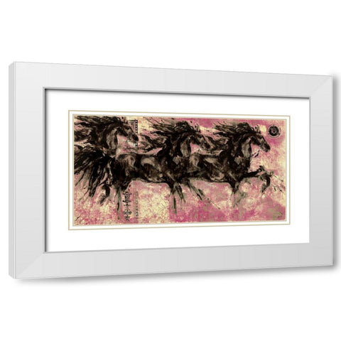 Lepa Zena 31 White Modern Wood Framed Art Print with Double Matting by Wiley, Marta