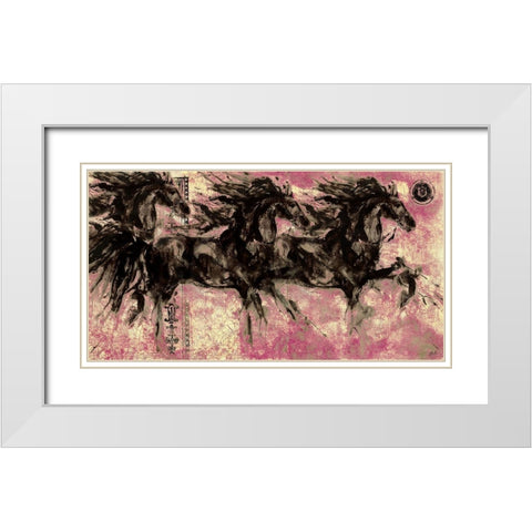 Lepa Zena 31 White Modern Wood Framed Art Print with Double Matting by Wiley, Marta