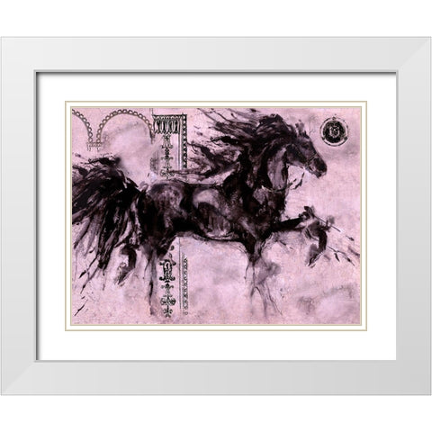 Lepa Zena Color VIIII White Modern Wood Framed Art Print with Double Matting by Wiley, Marta
