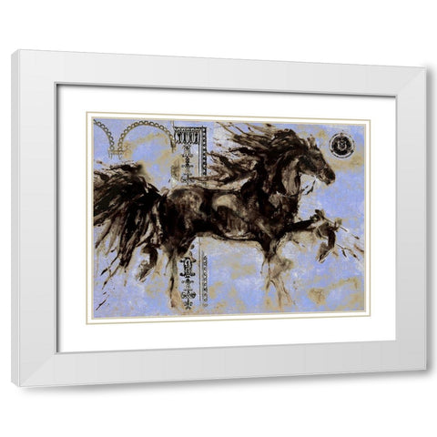 Lepa Zena Color XI White Modern Wood Framed Art Print with Double Matting by Wiley, Marta