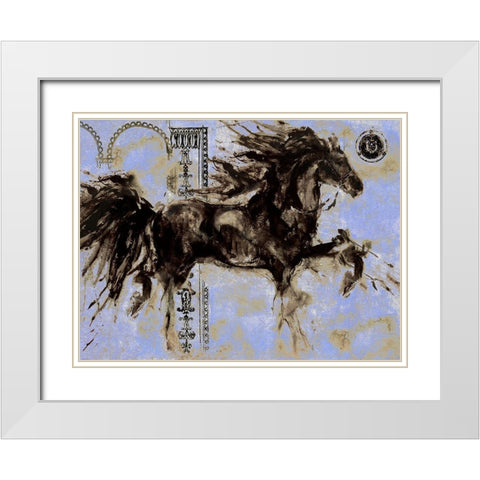 Lepa Zena Color XI White Modern Wood Framed Art Print with Double Matting by Wiley, Marta
