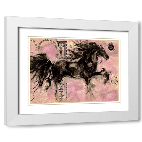 Lepa Zena Color XII White Modern Wood Framed Art Print with Double Matting by Wiley, Marta