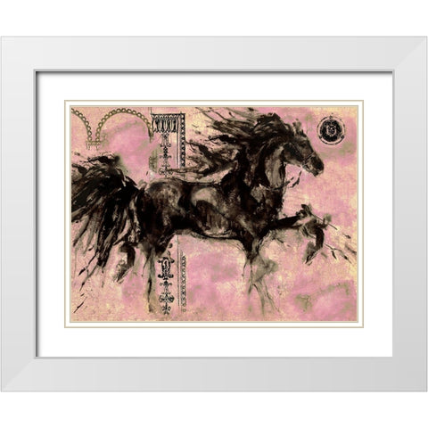 Lepa Zena Color XII White Modern Wood Framed Art Print with Double Matting by Wiley, Marta