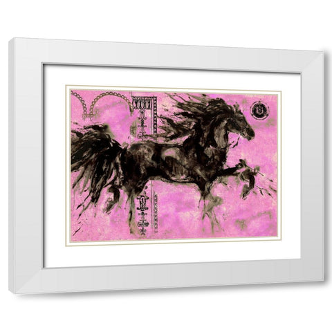 Lepa Zena Color XIII White Modern Wood Framed Art Print with Double Matting by Wiley, Marta