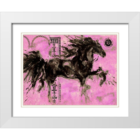 Lepa Zena Color XIII White Modern Wood Framed Art Print with Double Matting by Wiley, Marta