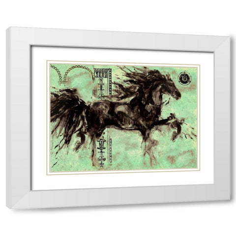 Lepa Zena Color XIIII White Modern Wood Framed Art Print with Double Matting by Wiley, Marta