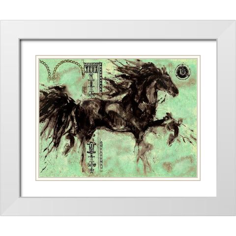 Lepa Zena Color XIIII White Modern Wood Framed Art Print with Double Matting by Wiley, Marta