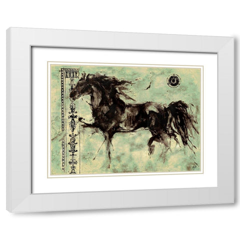 Lepa Zena XXII White Modern Wood Framed Art Print with Double Matting by Wiley, Marta