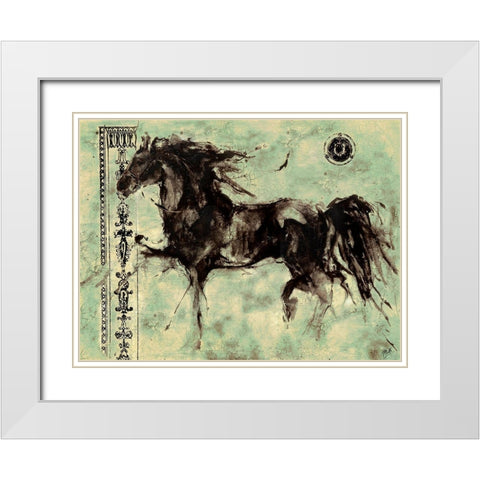Lepa Zena XXII White Modern Wood Framed Art Print with Double Matting by Wiley, Marta