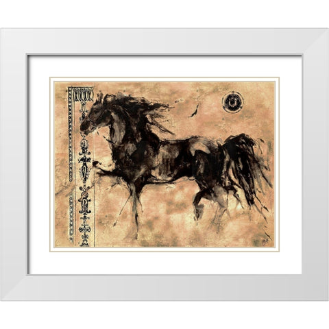 Lepa Zena XXIII White Modern Wood Framed Art Print with Double Matting by Wiley, Marta