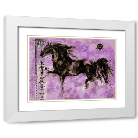 Lepa Zena XXIIII White Modern Wood Framed Art Print with Double Matting by Wiley, Marta