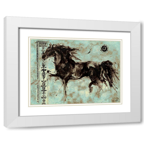 Lepa Zena  XXVII White Modern Wood Framed Art Print with Double Matting by Wiley, Marta