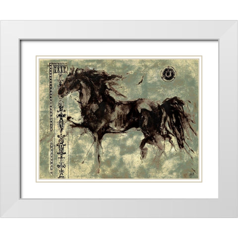 Lepa Zena 9 White Modern Wood Framed Art Print with Double Matting by Wiley, Marta