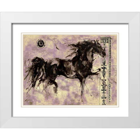 Lepa Zena 20 White Modern Wood Framed Art Print with Double Matting by Wiley, Marta