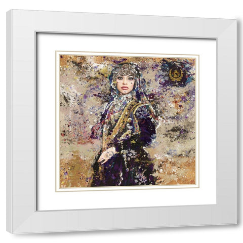 Afganistan VI White Modern Wood Framed Art Print with Double Matting by Wiley, Marta