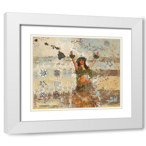 Sun Salutation I White Modern Wood Framed Art Print with Double Matting by Wiley, Marta