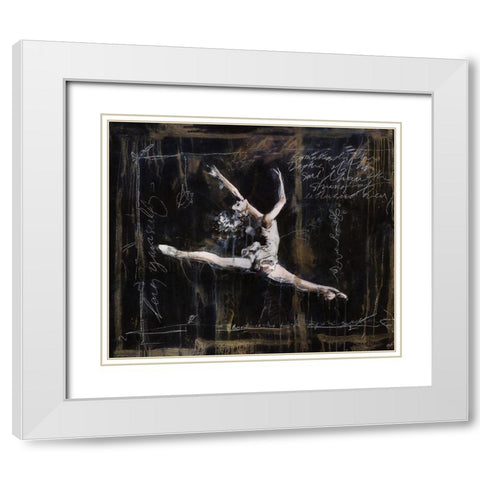 Ballet VI White Modern Wood Framed Art Print with Double Matting by Wiley, Marta