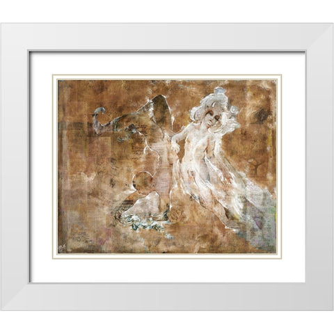 Shell boy I White Modern Wood Framed Art Print with Double Matting by Wiley, Marta