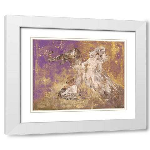 Shell boy VI White Modern Wood Framed Art Print with Double Matting by Wiley, Marta