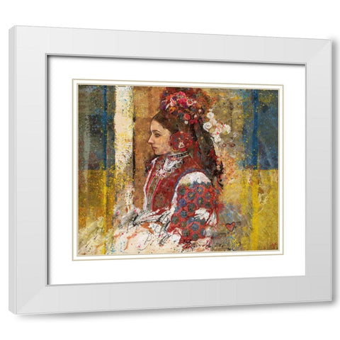 Ukraine II Vertical White Modern Wood Framed Art Print with Double Matting by Wiley, Marta