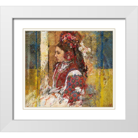 Ukraine II Vertical White Modern Wood Framed Art Print with Double Matting by Wiley, Marta