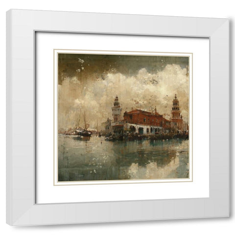 Rainy day in Venice II White Modern Wood Framed Art Print with Double Matting by Wiley, Marta